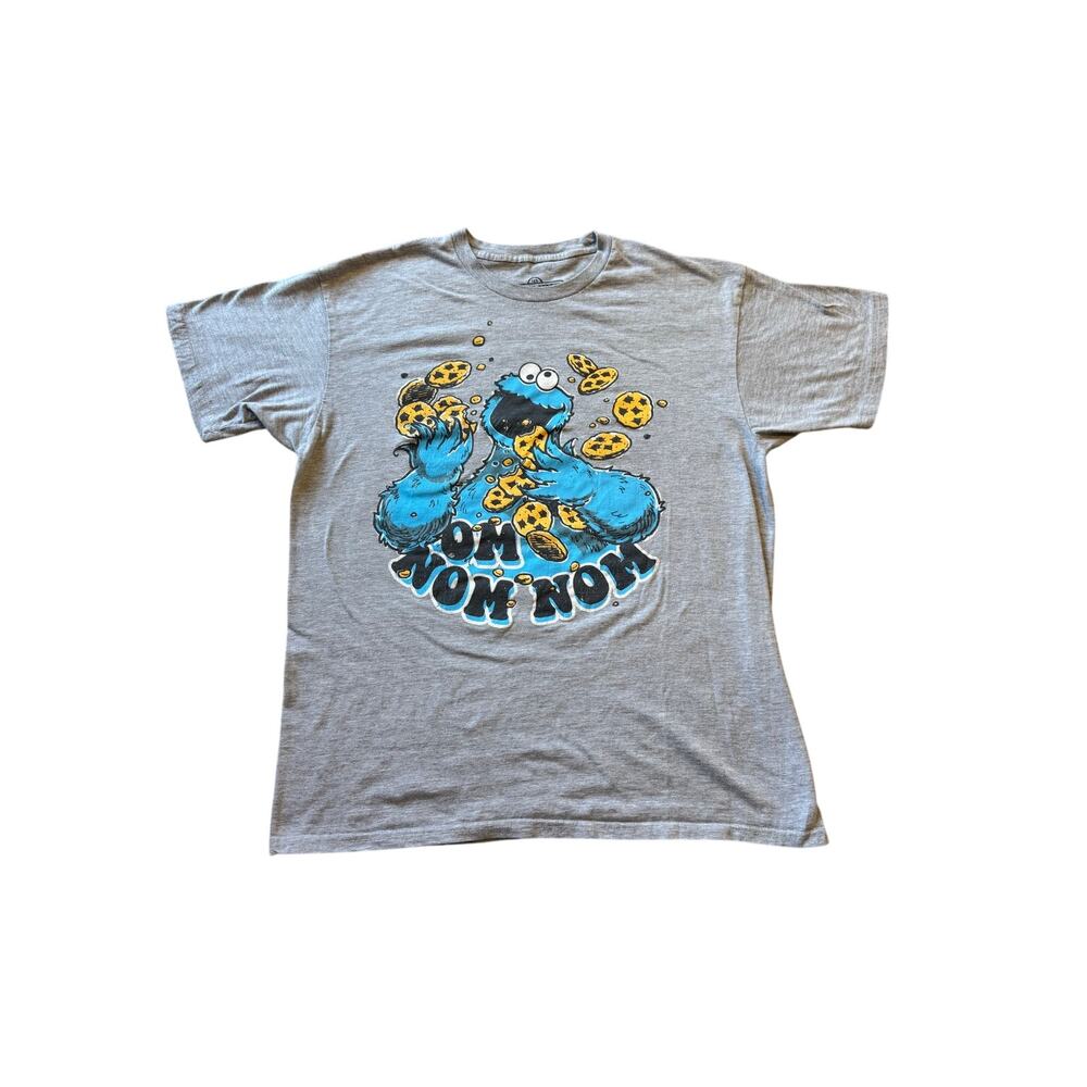 Sesame Street Gray Cookie Monster graphic T-shirt; Men's size XL